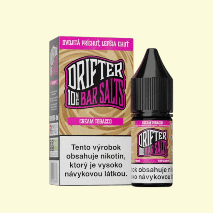 Drifter Bar Salts - Cream Tobacco 10ml e-liquid