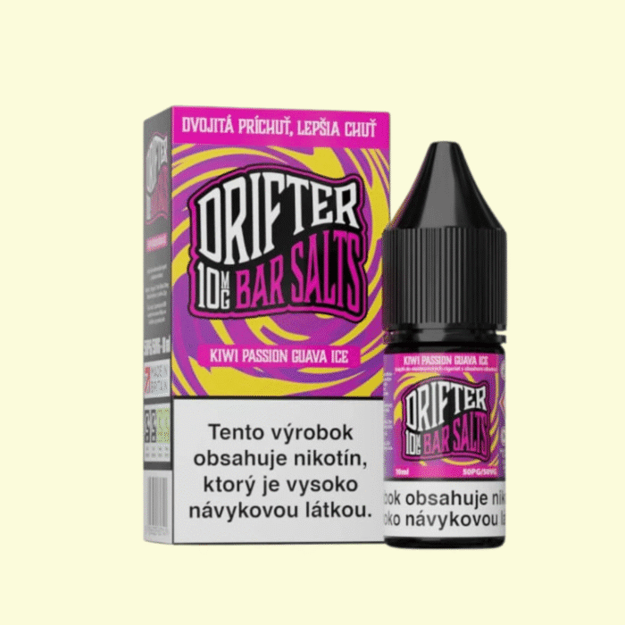 Drifter Bar Salts - Kiwi Passion Guava Ice 10ml e-liquid