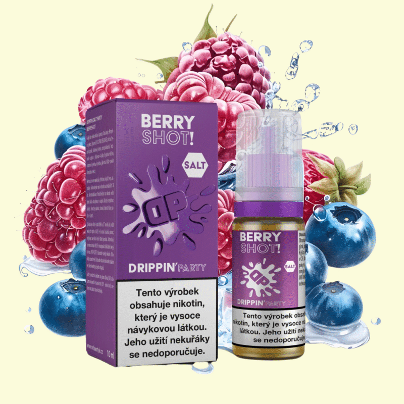 Drippin Salt Party - Berryshot (Kyslé maliny a sladké čučoriedky) 10ml