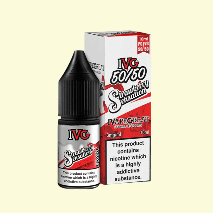 IVG 5050 - Strawberry Sensation 10ml e-liquid