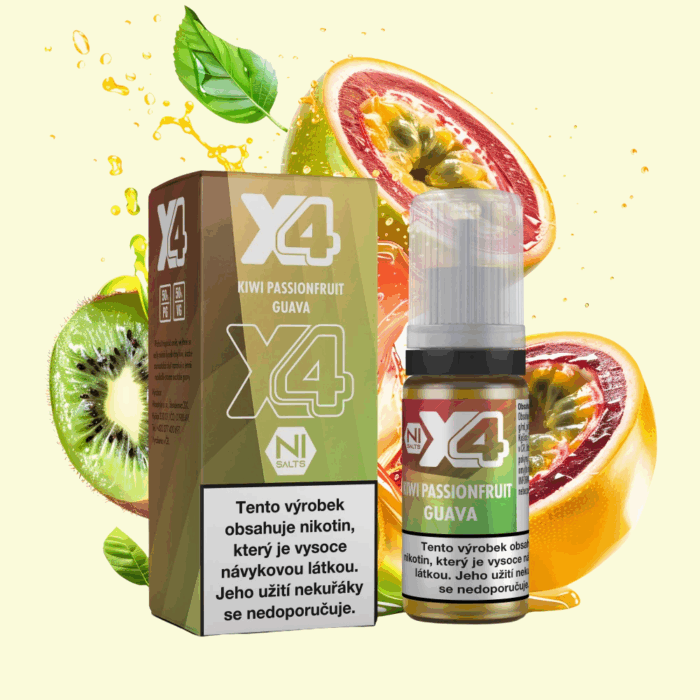 X4 Bar Juice – Kiwi, marakuja a guava e‑liquid
