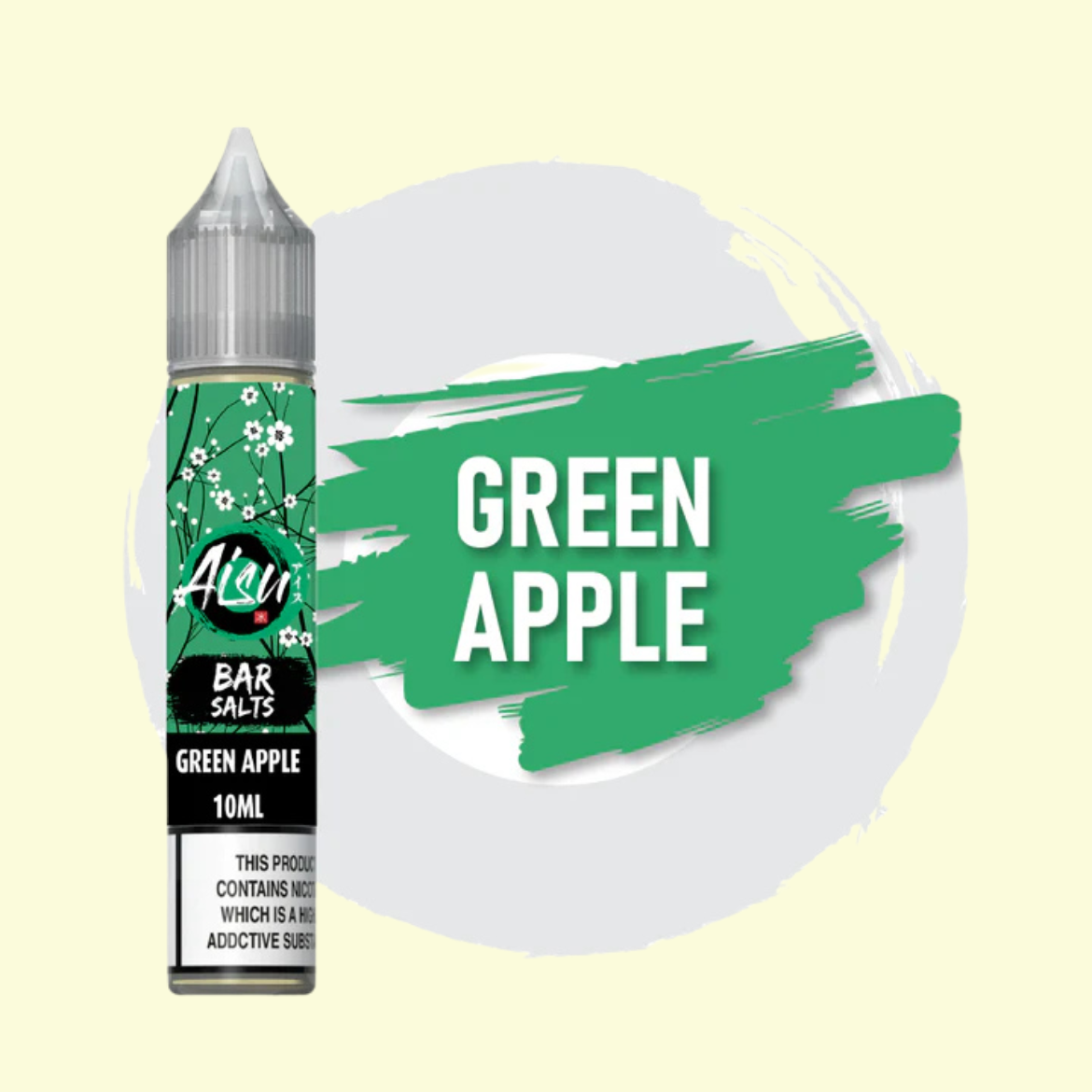 Zap! Aisu Bar Salts - Green Apple 10ml e-liquid