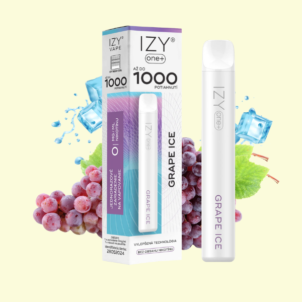 IZY VAPE ONE+ Grape Ice 0mg White 1bal
