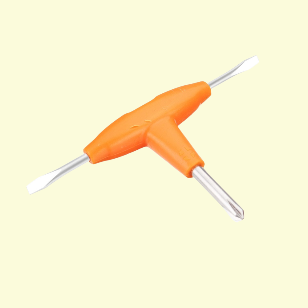 Mini skrutkovač T 3v1 pre DIY atomizéry - krížový/plochý