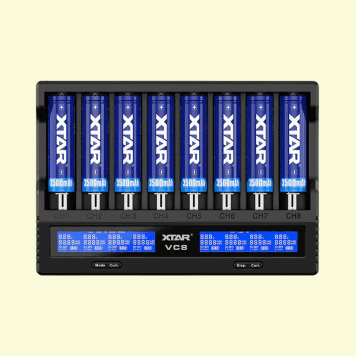 XTAR VC8-Multifunkčná nabíjačka batérií