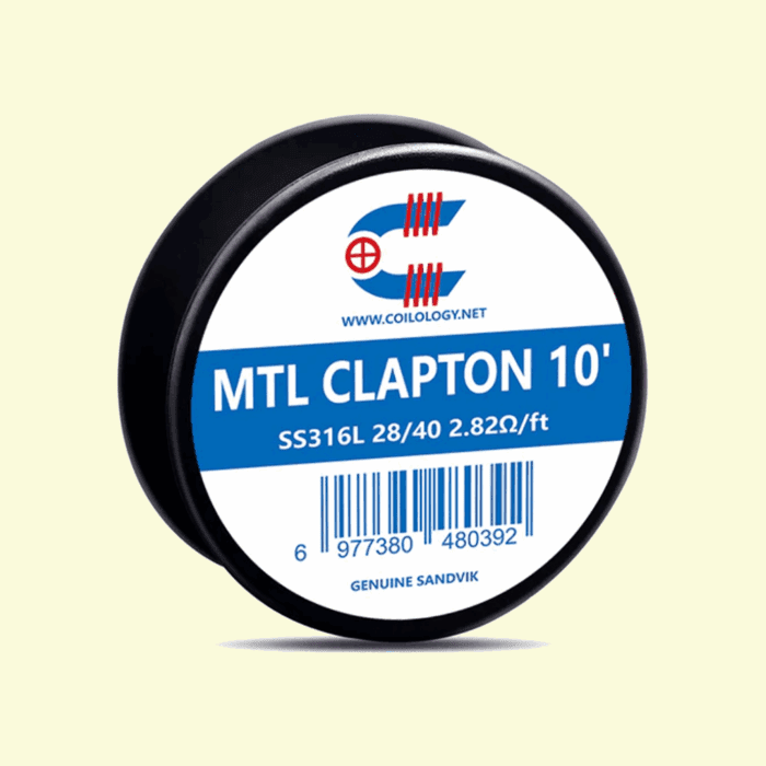 Odporový drôt Coilology Sandvik - MTL Clapton SS316L (3m)