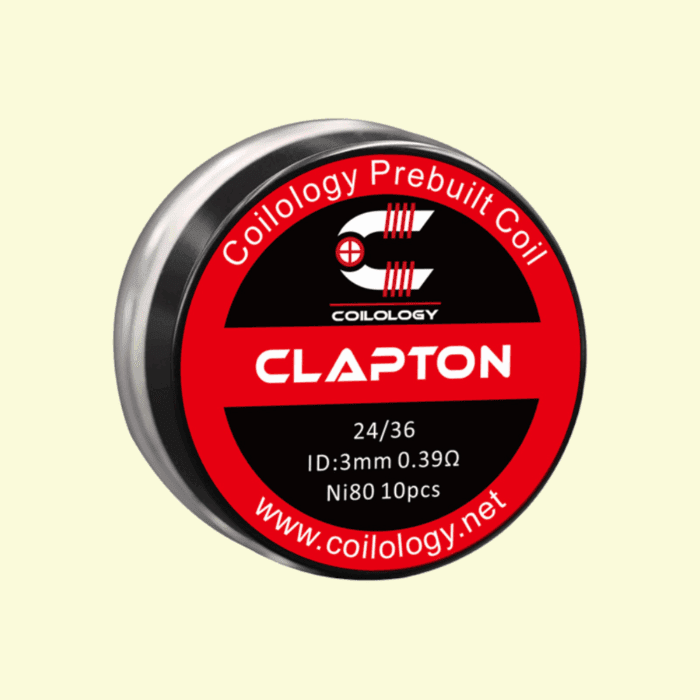 Predmotané spirálky Coilology Clapton Ni80 (0,39ohm) (10ks)