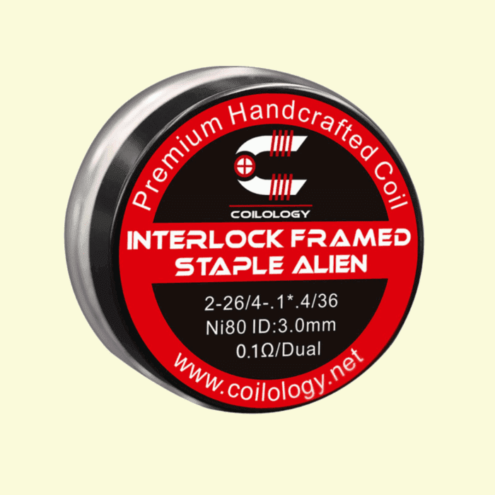 Predmotané špirálky Coilology Interlock Framed Staple Alien Ni80 (0,1ohm) (2ks)