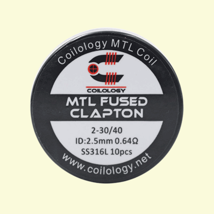 Predmotané špirálky Coilology MTL Series - MTL Fused Clapton SS316L (0,64ohm) (10ks)