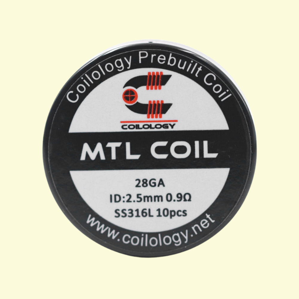 Predmotané špirálky Coilology MTL Series - MTL SS316L (0,9ohm) (10ks)
