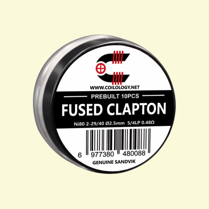Predmotané špirálky Coilology Sandvik Fused Clapton Ni80 (10ks)