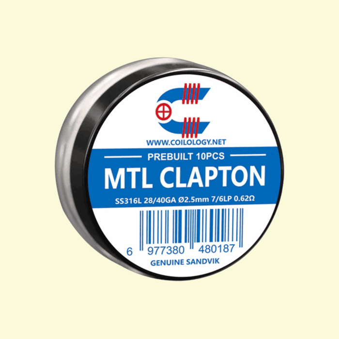 Predmotané špirálky Coilology Sandvik MTL Clapton SS316L (10ks)