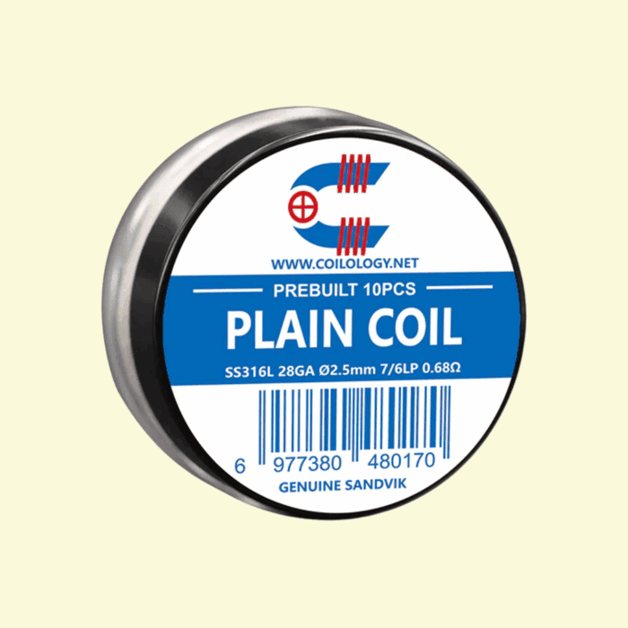Predmotané špirálky Coilology Sandvik Plain Coil SS316L (10ks)