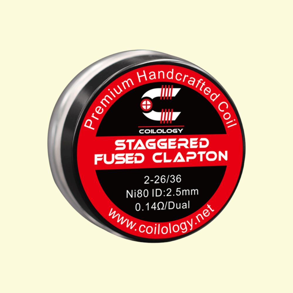 Predmotané špirálky Coilology Staggered Fused Clapton Ni80 (0,14ohm) (2ks)