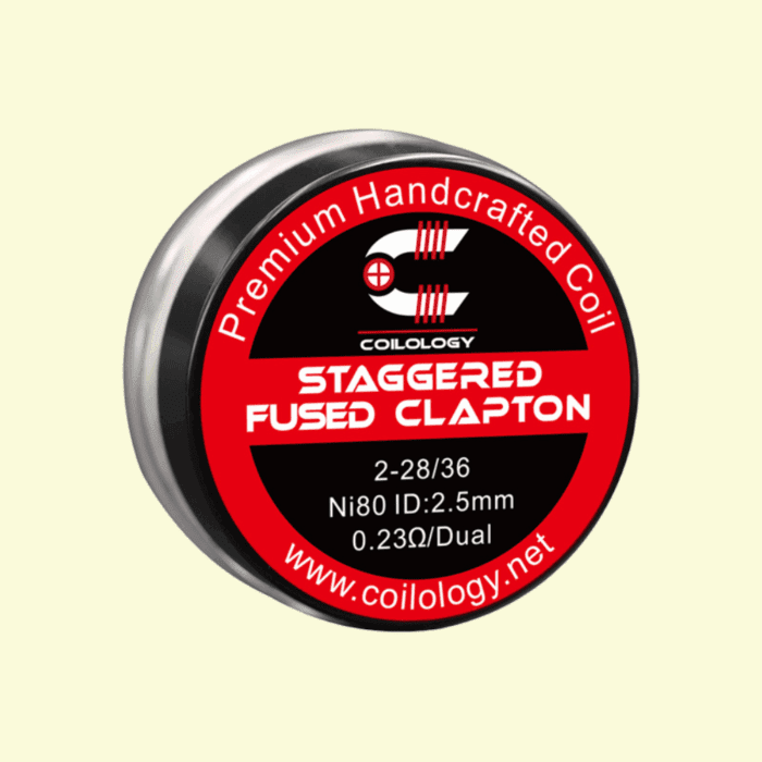 Predmotané špirálky Coilology Staggered Fused Clapton Ni80 (0,23ohm) (2ks)