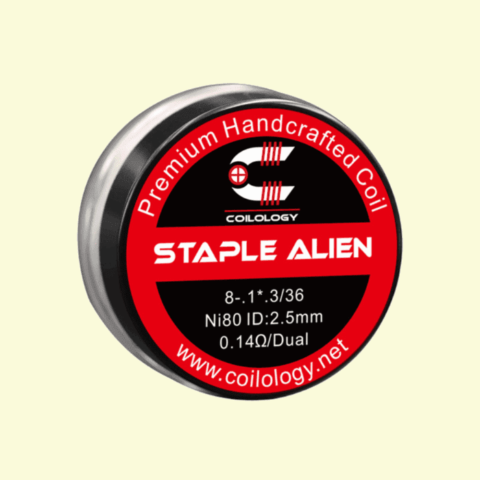 Predmotané špirálky Coilology Staple Alien Ni80 (0,14ohm) (2ks)