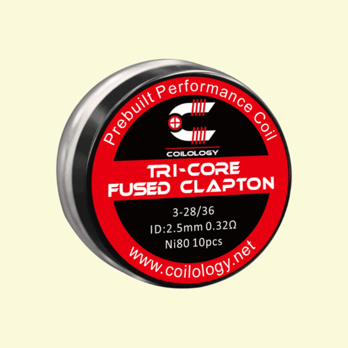 Predmotané špirálky Coilology Tri-Core Fused Clapton Ni80 (0,32ohm) (10ks)