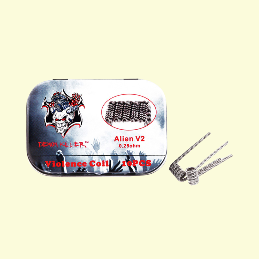 Predmotané spirálky Kanthal Violence Alien V2 (0,25ohm) - Demon Killer (10ks)