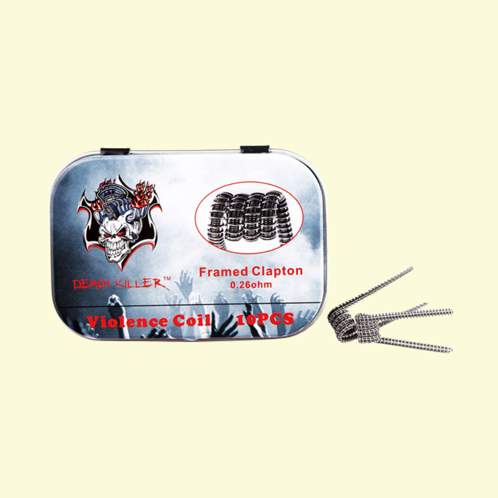 Predmotané špirálky Kanthal Violence Framed Clapton (0,26ohm) - Demon Killer (10ks)
