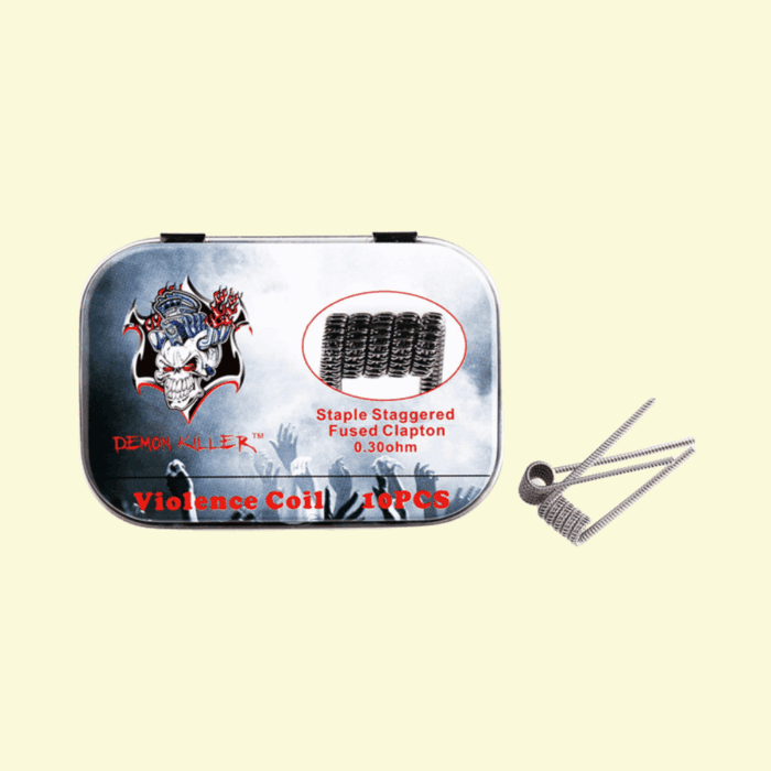 Predmotané špirálky Kanthal Violence Staple Staggered Fused (0,3ohm) - Demon Killer (10ks)