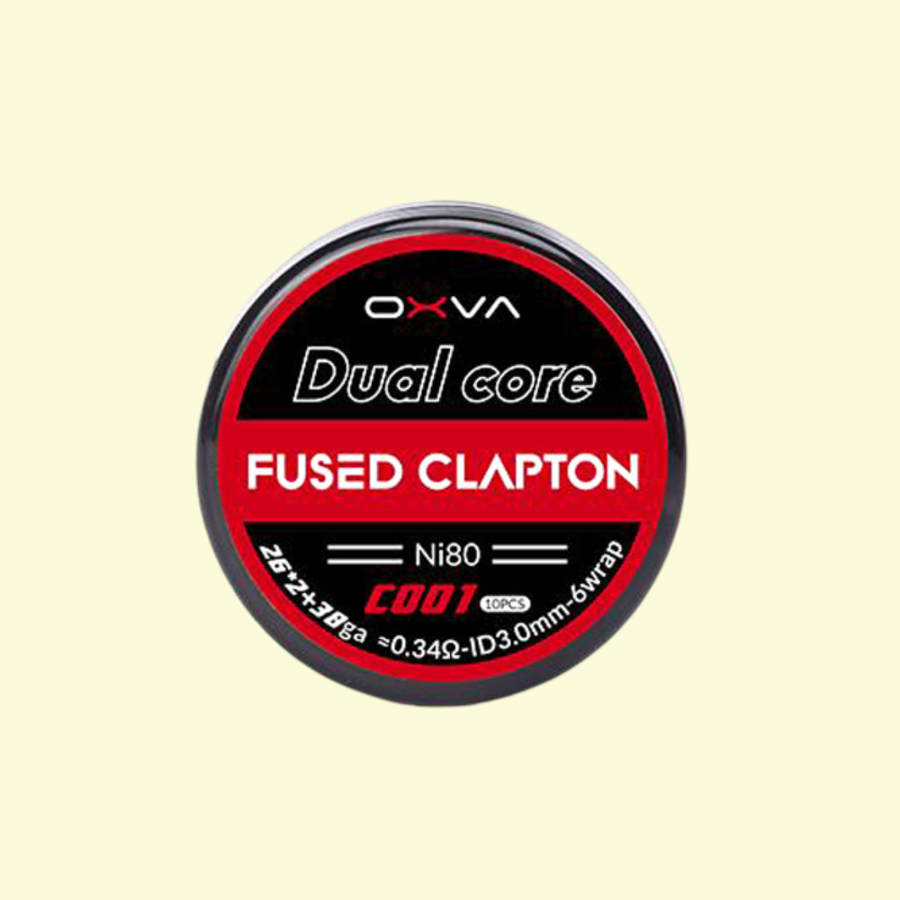 Predmotané spirálky OXVA Dual Core Fused Clapton Ni80 (0,34ohm) (10ks)