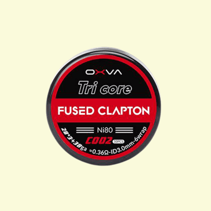 Predmotané špirálky OXVA Tri Core Fused Clapton Ni80 (0,36ohm) (10ks)