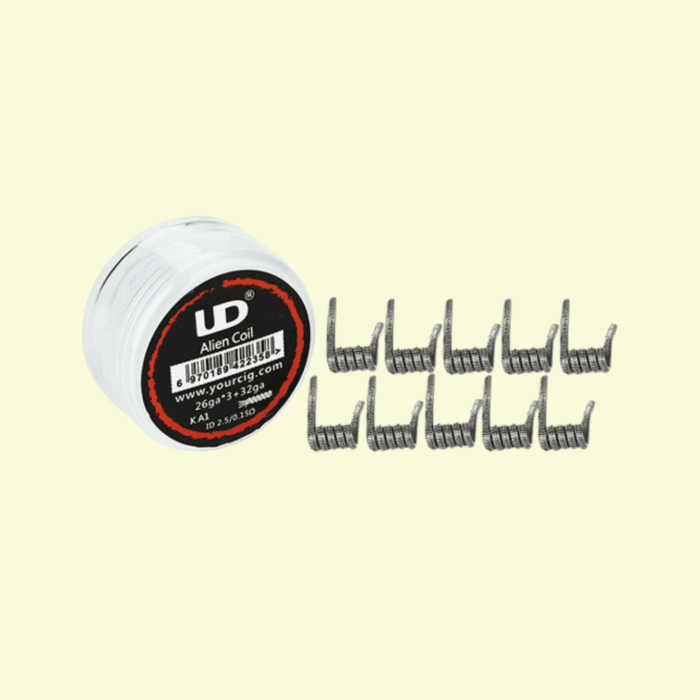 Predmotané špirálky UD Alien KA1 26GAx3+32GA (0.15ohm) (10ks)