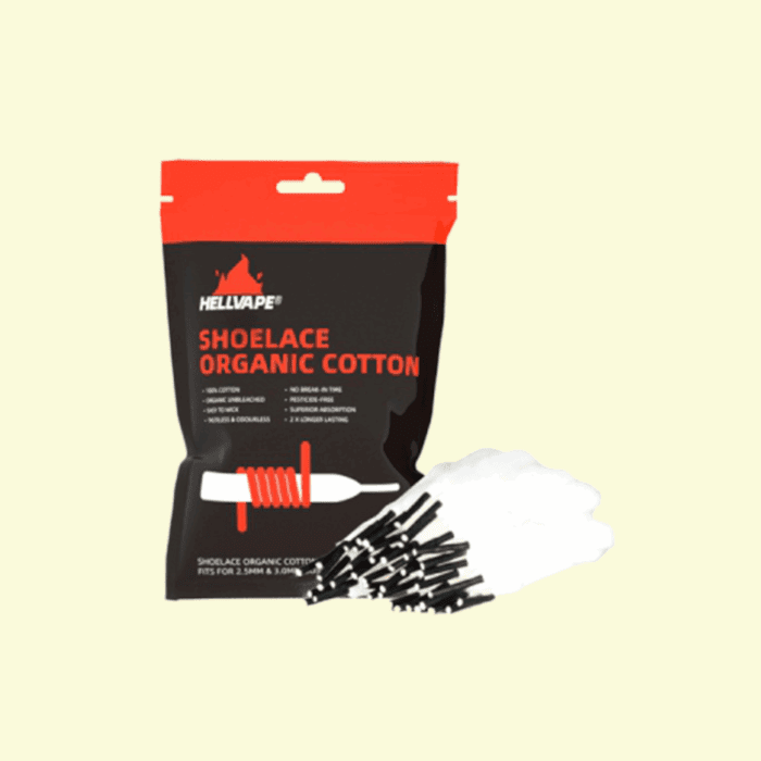Prírodná vata Hellvape Shoelace Organic Cotton (40ks)
