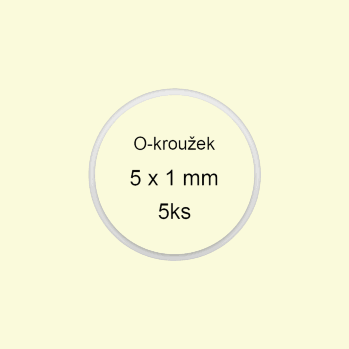 Sada O-krúžkov / tesnenia 5x1 mm (5ks)