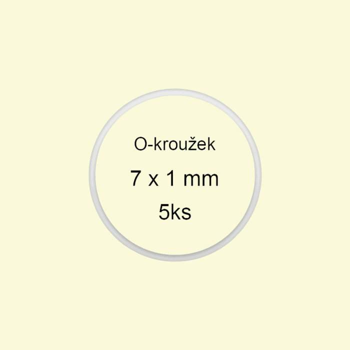 Sada O-krúžkov / tesnenia 7x1 mm (5ks)
