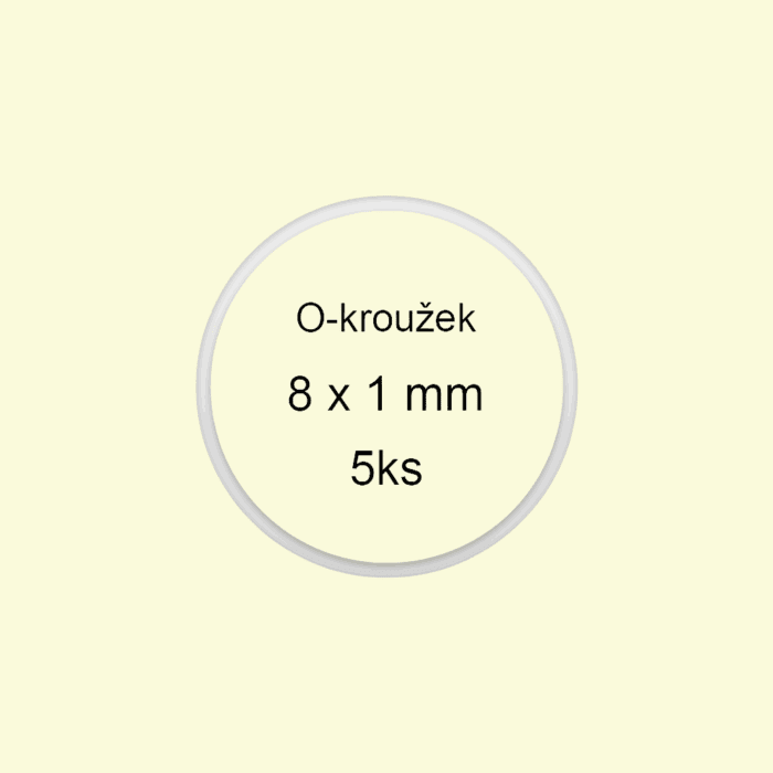 Sada O-krúžkov / tesnenia 8x1 mm (5ks)