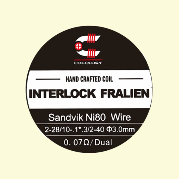 Predmotané spirálky Coilology Handcrafted Sandvik Interlock Fralien Ni80 (2ks)