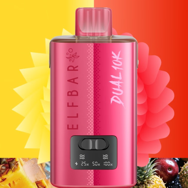 Elfbar Dual 10K Pineapple Edition: Pineapple Ice - Pineapple Passion