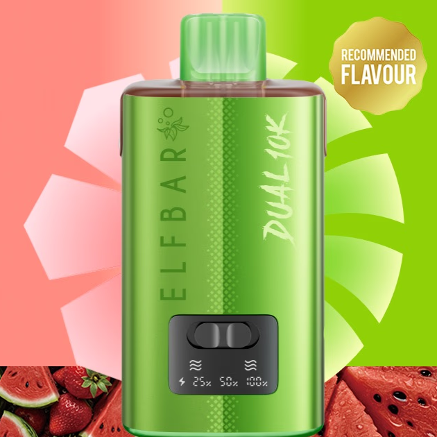 Elfbar Dual 10K Watermelon Edition: Strawberry Watermelon - Watermelon