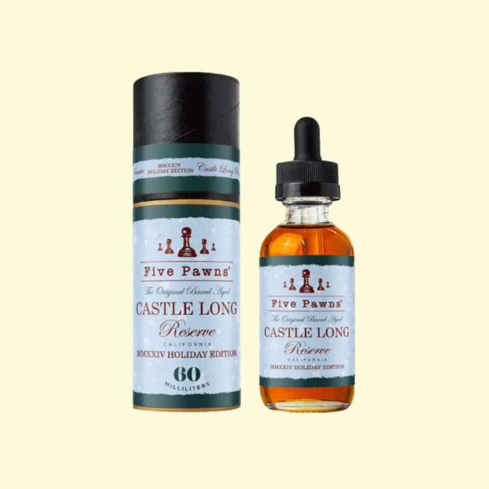 Five Pawns - Castle Long 2024 Holiday Edition Reserve Limited Shortfill (50ml)