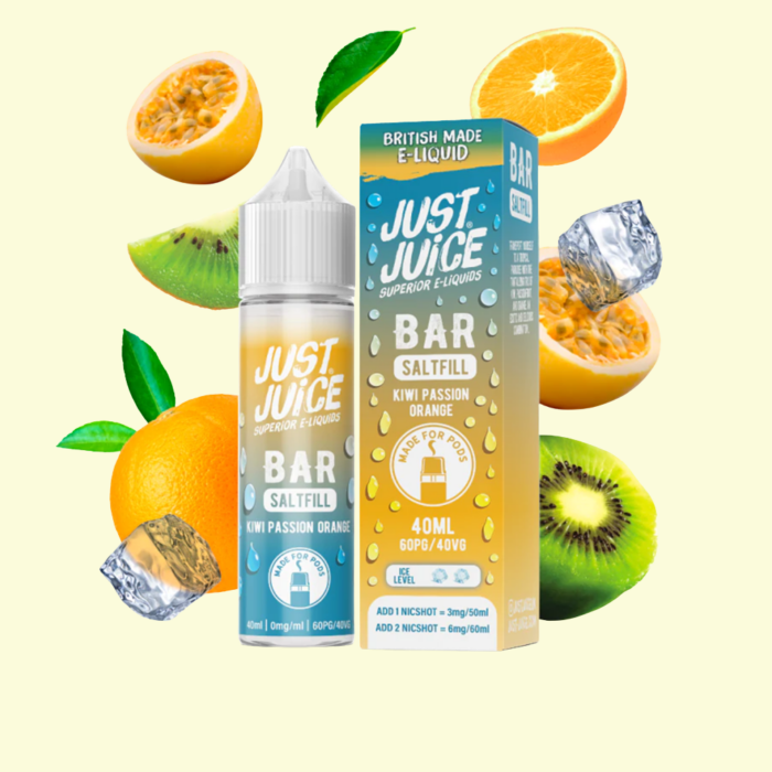 Just Juice Bar Shortfill - Kiwi Passion Orange (Kiwi Marakuja Pomaranč) 40ml