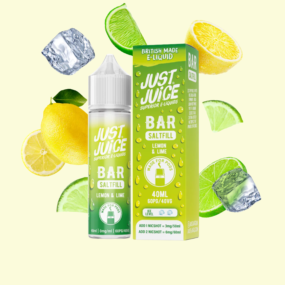 Just Juice Bar Shortfill - Lemon & Lime (Citrón Limetka) 40ml