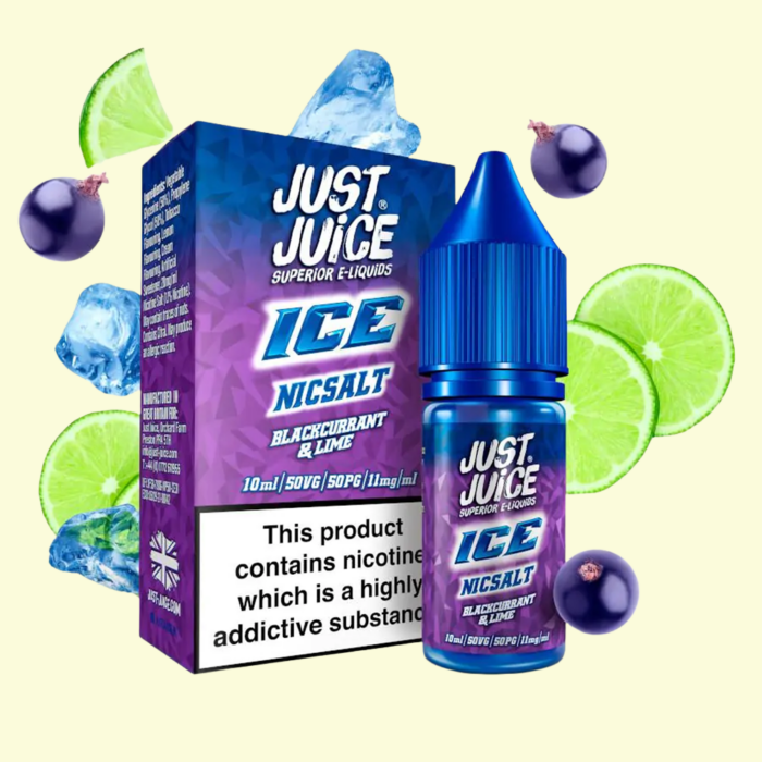 Just Juice Salt – ICE Blackcurrant & Lime e-liquid 10ml