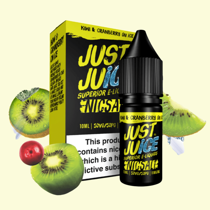 Just Juice Salt – Kiwi & Cranberry On Ice e-liquid 10ml