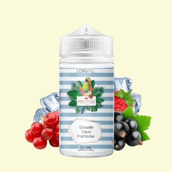 Prestige Fruits - Groseille Cassis Framboise (Ľadový Červená ríbezľa Čierna ríbezľa Malina) Shake and Vape 20/120ml