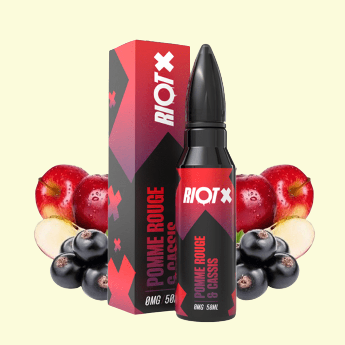 Riot X Shortfill - Red Apple & Blackcurrant (Červené jablko a čierna ríbezľa) 50ml