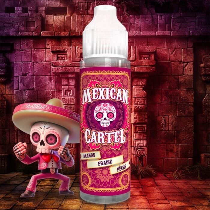 Mexican Cartel Shortfill – Ananas Fraise Peche (ananás, jahoda, broskyňa) 50 ml