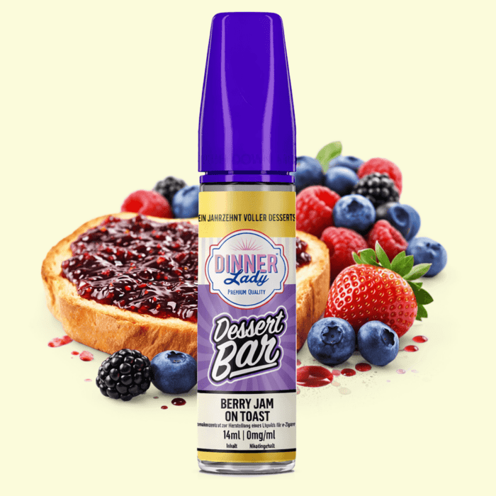 Dinner Lady - Berry Jam On Toast Shortfill (50ml)