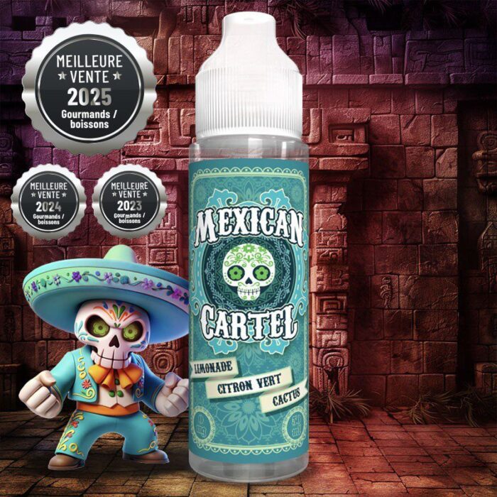 Mexican Cartel Shortfill – Limonade Citron Vert Cactus (kaktus, limetka, ľad) 50 ml