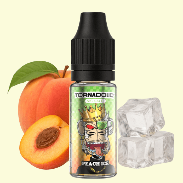 Peach Ice Nic Salts Tornadoliq gobar 10ml 20mg