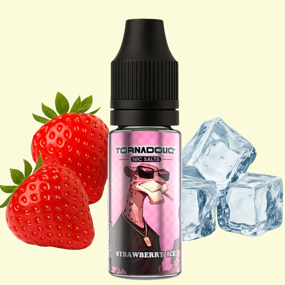 Strawberry Ice Nic Salts Tornadoliq gobar 10ml 20mg
