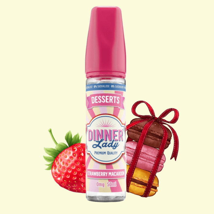 Dinner Lady - Strawberry Macaroon Shortfill (50ml)