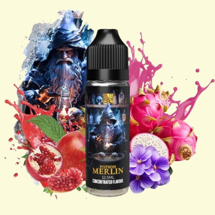 Tribal Force - Potion Merlin (Fialové granátové jablko a dračie ovocie) Shake and vape 12.5/60ml