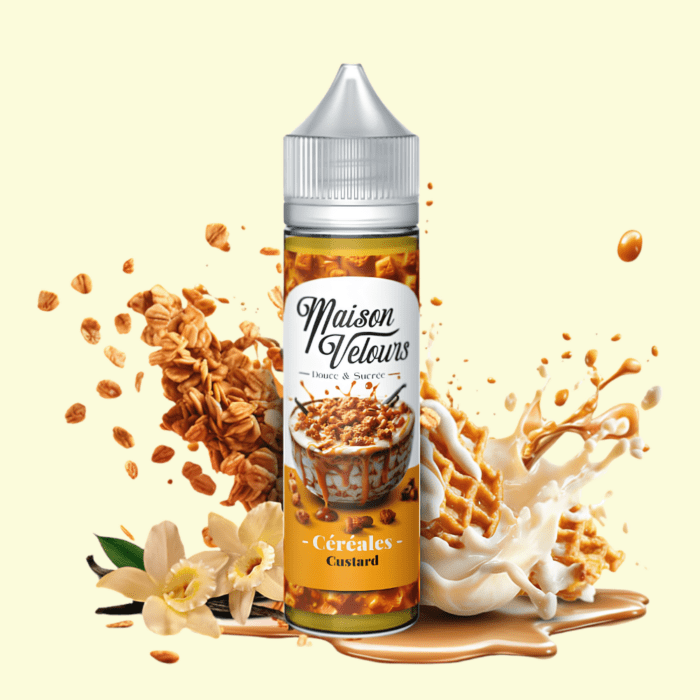 Maison Velours - Cereales Custard (Puding, Cereálie, Vanilka) Shortfill 50ml