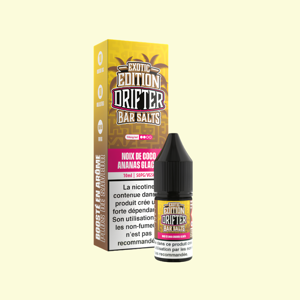 Drifter Bar Salts Exotic Edition - Coconut Pineapple Ice 10ml e-liquid